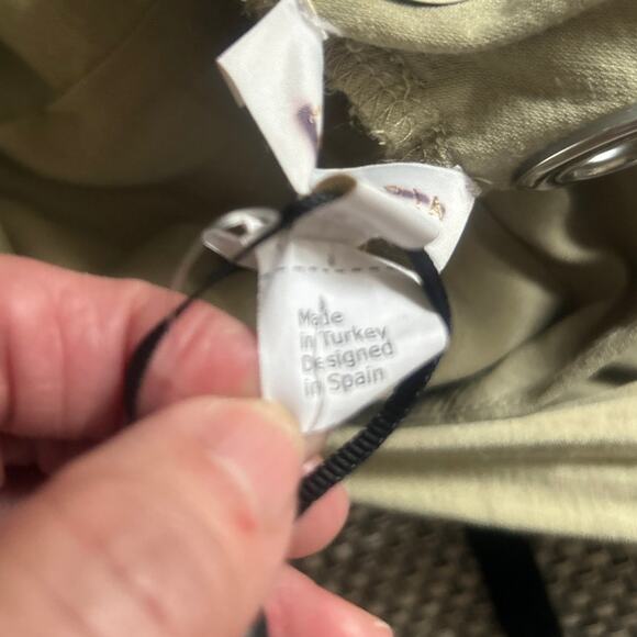 ANTHROPOLOGIE Adira Knotted Shoulder Sleeveless Cinch Back Midi Dress Sage 36/M - Picture 6 of 10